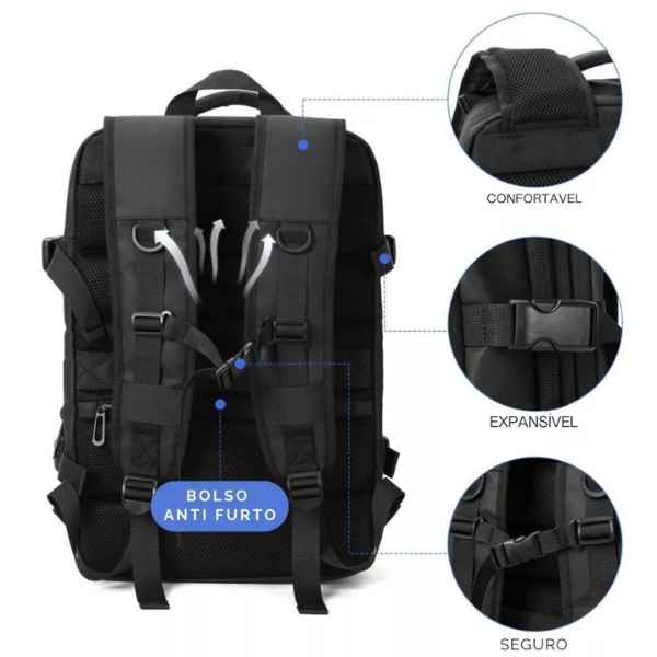 Mochila de Viagem Expansível - Essential Bag