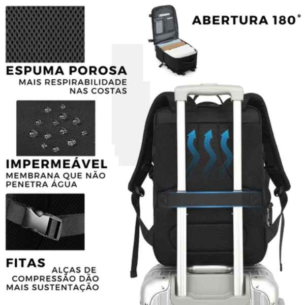 Mochila de Viagem Grande Impermeável - Essential Bag