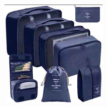 Kit 8 Bolsas Organizadoras para Mala de Viagem - Essential Bag